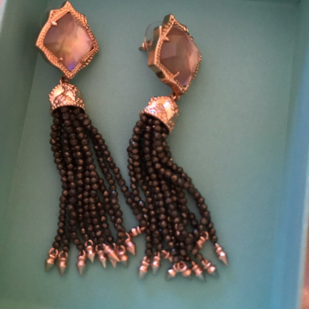 Kendra Scott dangle blossom statement earrings